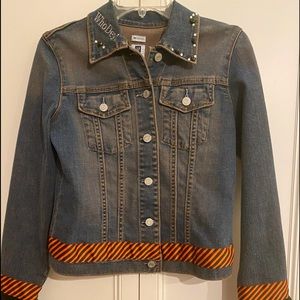 Super cute Cincinnati Bengals bling jean jacket!